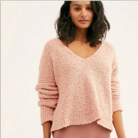 Free People Sweaters - Free People Pink Finders Keepers Sweater XS/S NWT